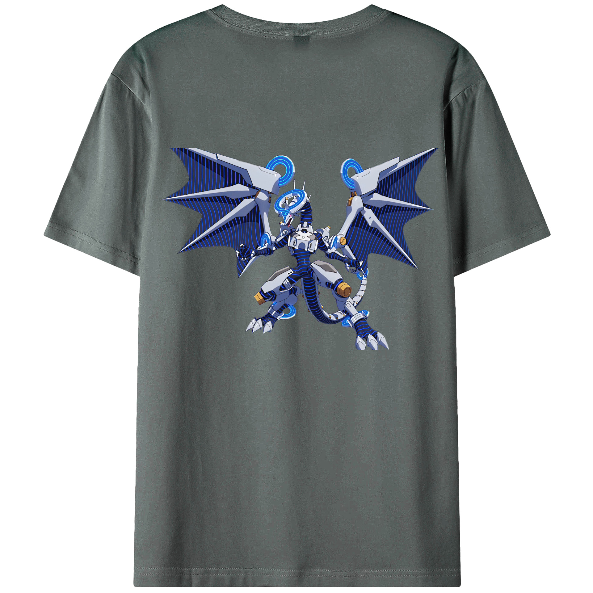 （画像用） 遊☆戯☆王 Yu-Gi-Oh! 綿100％ メンズ半袖Tシャツ（バックプリント） 通気性